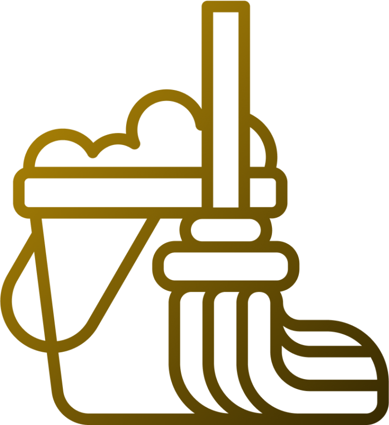 Serviço de limpeza no evento